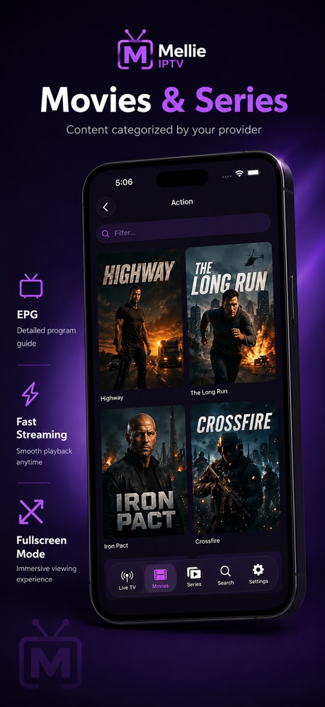 Mellie IPTV — iPhone