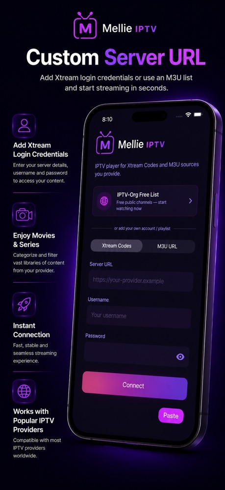 Mellie IPTV — iPhone